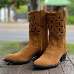 Planet Cowboy for Anthropologie Down and Dirty Pee Wee Boots 8